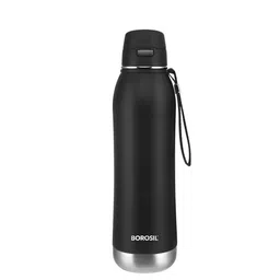 BOROSIL Rivera Black Vacuum Insulated Flask Water Bottle 800ml image 2