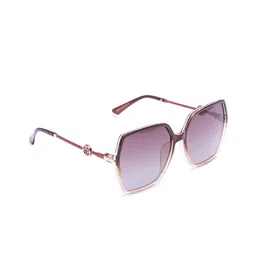 HASHTAG EYEWEAR Women Square Sunglasses with Polarised and UV Protected Lens TT-D-3020 BR-picture-4