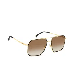 Carrera Men Square Sunglasses with UV Protected Lens 2067632M25986-Black Gold-picture-10