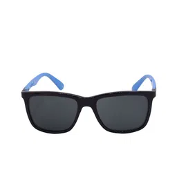 HRINKAR Unisex Grey Lens & Blue Square Sunglasses With UV Protected Lens image 3