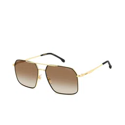 Carrera Men Square Sunglasses with UV Protected Lens 2067632M25986-Black Gold image 5