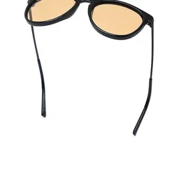 Micelo Martin Unisex Orange Lens & Black UV Protected Wayfarer Sunglasses MM2002 C2- image 2