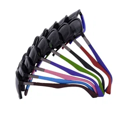 HRINKAR Unisex Grey Lens & Blue Square Sunglasses With UV Protected Lens image 4