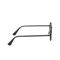 Ted Smith Unisex Black Lens & Black Round Sunglasses with UV Protected Lens LENON_C1 image 4