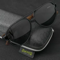 OKNO Unisex Aviator Sunglasses with Polarised and UV Protected Lens OKPhantomWDC1 image 3