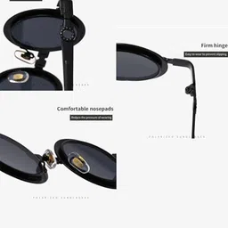 AUGEN Unisex Round Sunglasses with UV Protected Lens VI-SG-171-C6 image 3