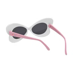 Spiky Kids Butterfly Sunglasses with UV Protected Lens 1673_wht_blk image 4