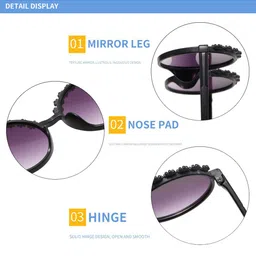 SYGA Unisex Kids Round Sunglasses with UV Protected Lens image 3