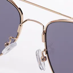 Intellilens Unisex Black Lens & Purple Aviator Sunglasses with Polarised Lens image 4