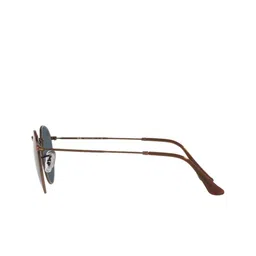 Ray-Ban Men Blue Lens & Brown Round Sunglasses with UV Protected Lens image 4