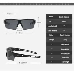 AUGEN Unisex Oversized Sunglasses with UV Protected Lens VI-SG-158-C1 image 3