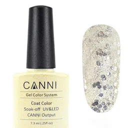 CANNI Gel Color System Coat Color Soak-Off UV & LED Nail Polish-Blasting Glitter 183-image-65