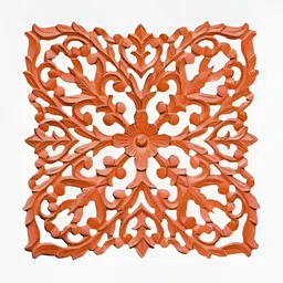 VAS collection home 2Pcs Orange Textured Wall Decor Plate-picture-29
