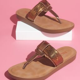 Inc 5 Textured T-Strap Flats-picture-18