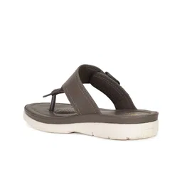 bata comfit Bata Women Grey Open Toe Flats with Buckles image 2