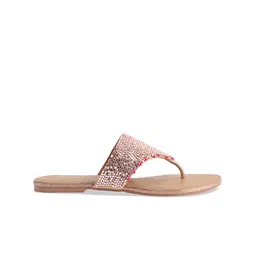 ERIDANI Embellished Open Toe Flats image 5