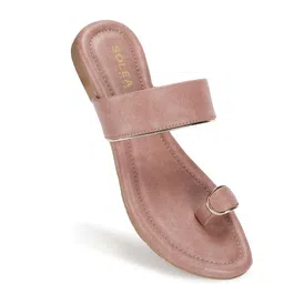 Paragon Lightweight And Ultra Comfortable One Toe Flats image 5