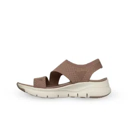 Skechers ARCH FIT - BRIGHTEST DAY Women Mocha Open Toe Flats image 3