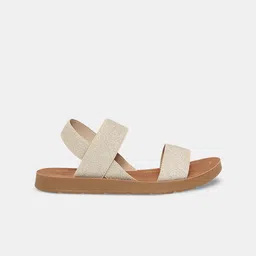 Forever Glam by Pantaloons Textured Open Toe Flats image 4