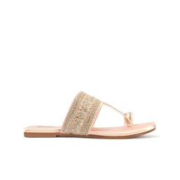 Anouk Embroidered Open Toe Flats image 4
