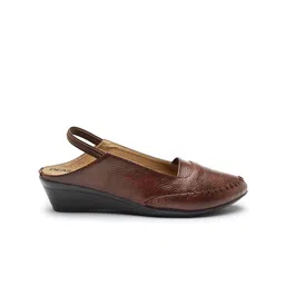 DEAS Textured Perforated Leather Mules image 2