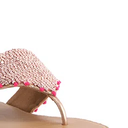 ERIDANI Embellished Open Toe Flats image 2