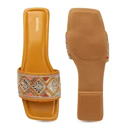 Anouk Embellished Ethnic Open Toe Flats image 3