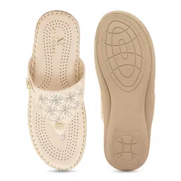 XE Looks Textured Doctor Ortho Open Toe Flats image 2