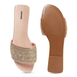 Anouk Embroidered Open Toe Flats image 2