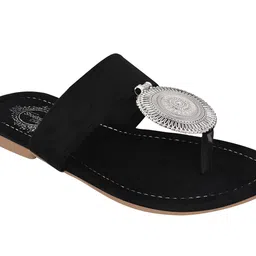 Shoetopia  Embellished Open Toe Flats image 5