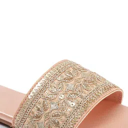 Anouk Embroidered Open Toe Flats image 3