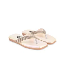 Shoetopia Girls Embellished Slip-On Open Toe Flats image 2