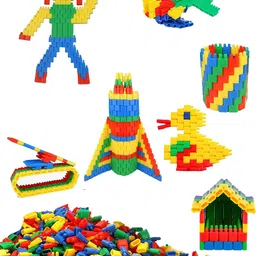 WEMBLEY Kids Red & Yellow Educational Building Block Playset-picture-29