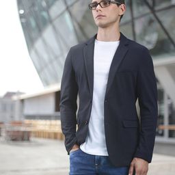 INVICTUS Men Navy Blue Solid Single-Breasted Smart Casual Blazer-picture-39
