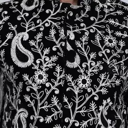 Wintage Embroidered Mandarin Collar Bandhgala Blazer image 5