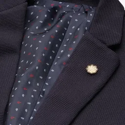 SHOWOFF Slim-Fit Notched Lapel Collar Single Breasted Cotton Casual Blazer image 3