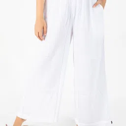 indian flower Women Knitted Liva Palazzos-image-4