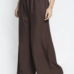 GRACIT Women Pack Of 2 Red & Brown Ethnic Palazzos image 4