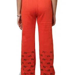 IndiWeaves Girls Pack of 4 Printed Woolen Track Pants image 5