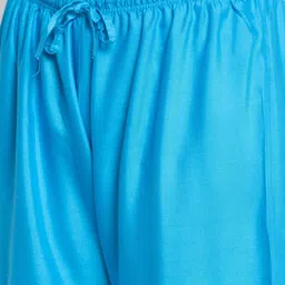 GRACIT Women Pack of 2 Brown & Turquoise Blue Ethnic Palazzos image 3