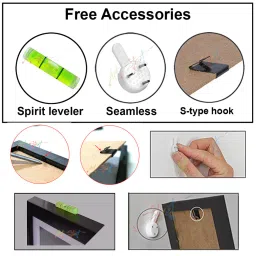 art street Lucy Set Of 7 Black Wood Collage Photo Frames image 5