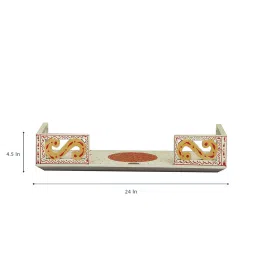 d'dass Red Pine Wood Pooja Mandir Without Door By D Dass image 3