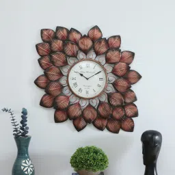 toughcrafts Iron Flowers Clock Frame image 1