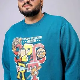 hardsoda Men Graphic Print Relaxed Fit Crew-Neck Sweatshirt-picture-53