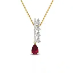shine eternal Women Yellow Gold Lab Grown Diamond Scarlet Grace Pendant-picture-45