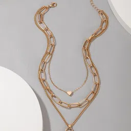 OOMPH Gold-Toned Alloy Layered Chain-picture-22