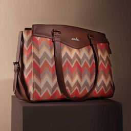 ZOUK Tidal Wave Geometric Printed Structured Shoulder Bag-picture-36