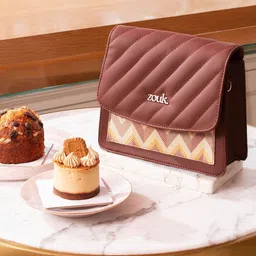 ZOUK Women Stripes Structured Basic Sling Bag-picture-15