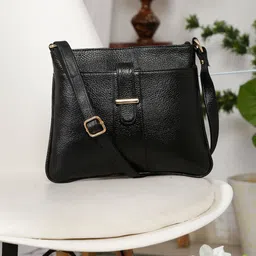 Teakwood Leathers Water Resistant Textured Structured Handheld Bag-image-4