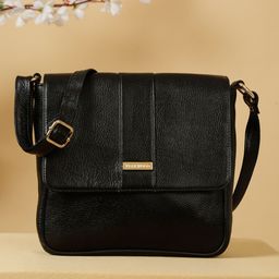 Teakwood Leathers Textured Leather Structured Sling Bag-picture-12
